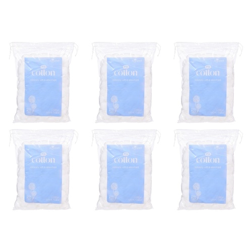 Pharmacy Health Cotton Balls 200 Pack x 6 Bundle of 6