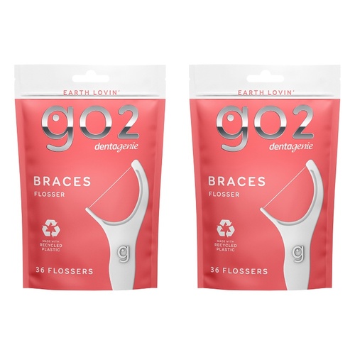 Dentagenie Braces Flossers 36 Pack Bundle of 2