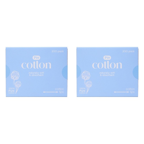 Pharmacy Health Cotton Tips 400 Pack x 6 Bundle of 2