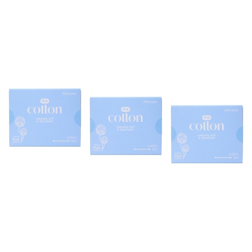Pharmacy Health Cotton Tips 400 Pack x 6 Bundle of 3