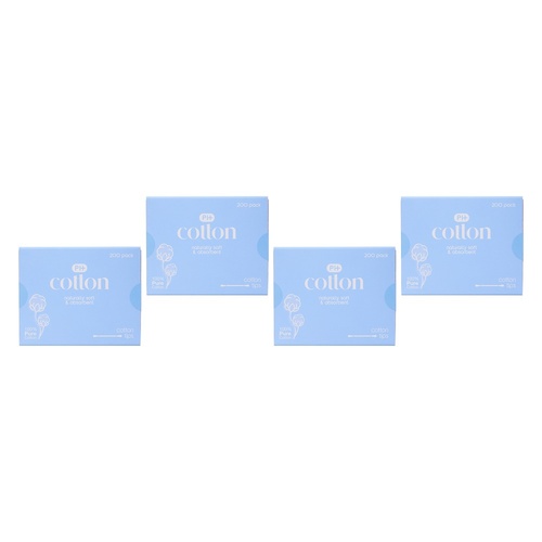 Pharmacy Health Cotton Tips 400 Pack x 6 Bundle of 4