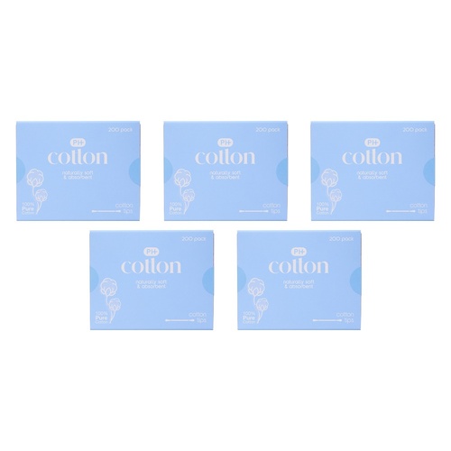 Pharmacy Health Cotton Tips 400 Pack x 6 Bundle of 5