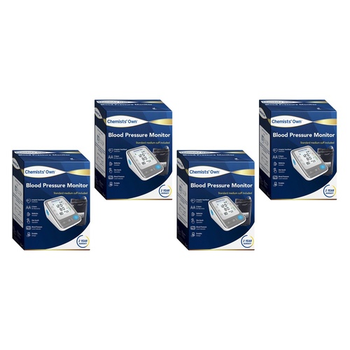Chemists' Own Blood Pressure Monitor Pack of 4