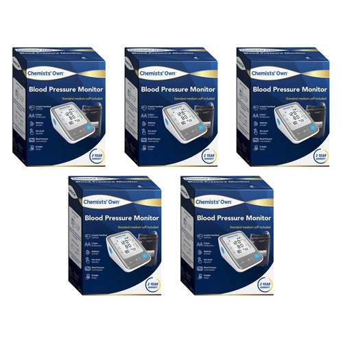 Chemists' Own Blood Pressure Monitor Pack of 5