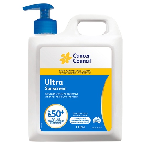 Cancer Council Ultra Sunscreen SPF 50+ 1L
