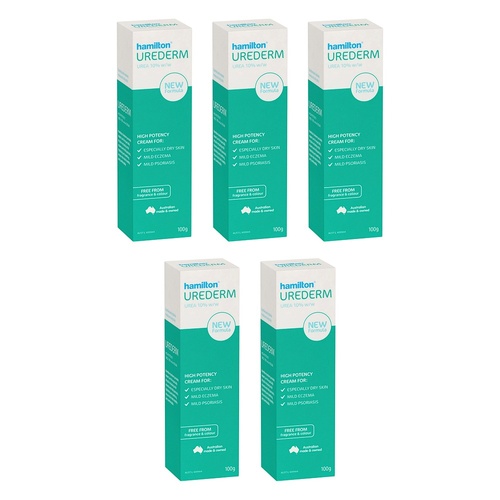 Hamilton Urederm Cream 100g Pack of 5