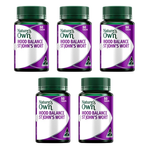 Nature's Own Mood Balance St John's Wort 50 Tablets Pack of 5