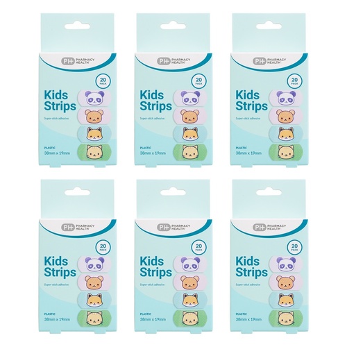 Pharmacy Health Kids Strips 20 Pack Bundle of 6