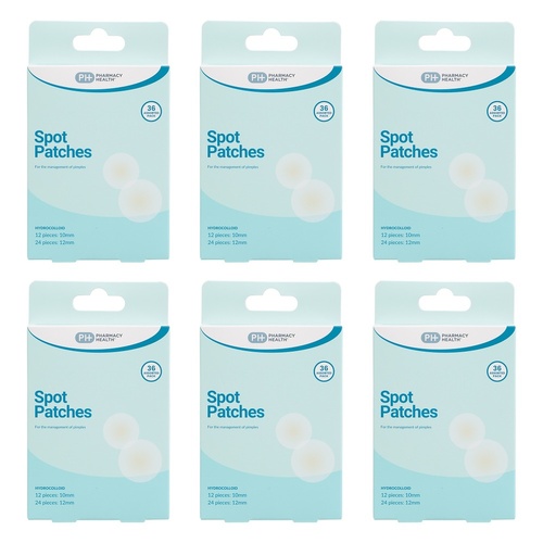Pharmacy Health Spot Patches 36 Pack Bundle of 6