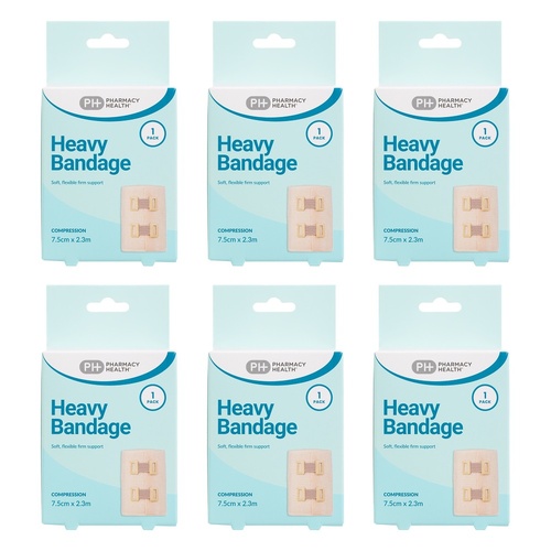 Pharmacy Health Crepe Bandage Pack of 6