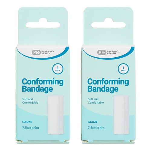 Pharmacy Health Conforming Gauze Bandage Pack of 2
