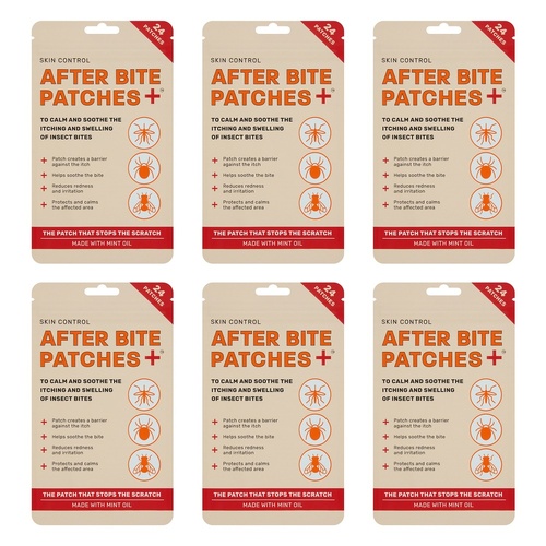 Skin Control After Bite Patches 24 Pack x 12 Bundle of 6