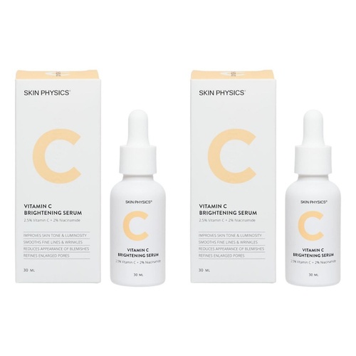 Skin Physics Vitamin C Brightening Serum 30mL Pack of 2