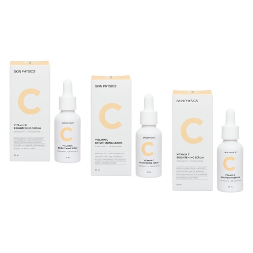 Skin Physics Vitamin C Brightening Serum 30mL Pack of 3