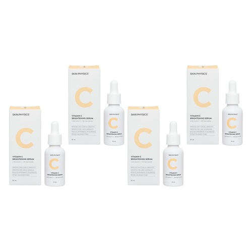 Skin Physics Vitamin C Brightening Serum 30mL Pack of 4
