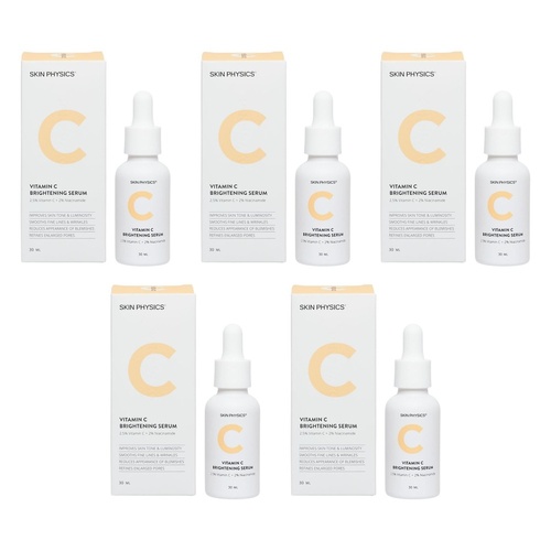 Skin Physics Vitamin C Brightening Serum 30mL Pack of 5