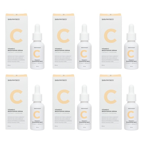 Skin Physics Vitamin C Brightening Serum 30mL Pack of 6