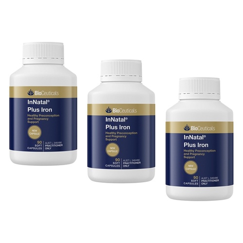 Bioceuticals InNatal Plus Iron 90 Capsules Pack of 3