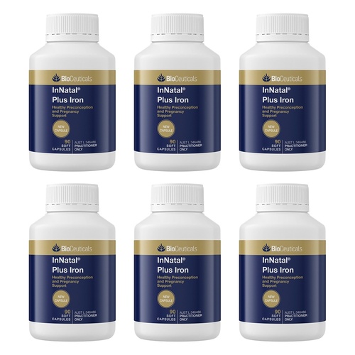 Bioceuticals InNatal Plus Iron 90 Capsules Pack of 6