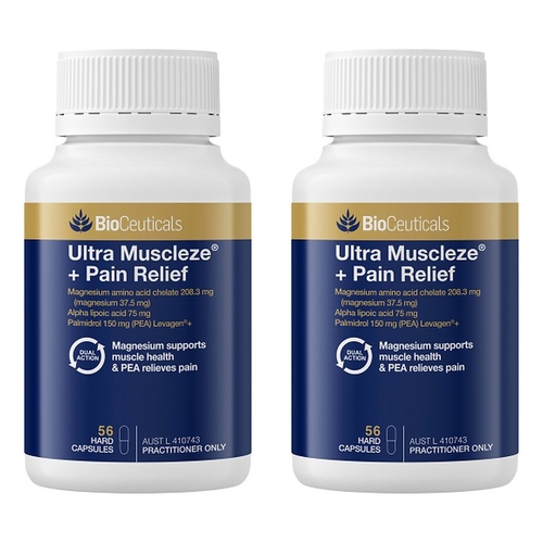 Bioceuticals Ultra Muscleze + Pain Relief 56 Capsules Pack of 2