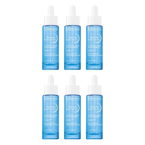 Bioderma Hydrabio Hyalu+ Plumping Hydrating Serum 30ml Pack of 6