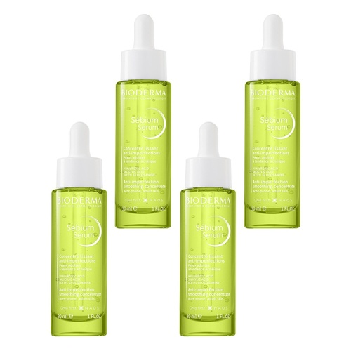 Bioderma Sébium Anti-Blemish Hydrating Serum 30mL Pack of 4