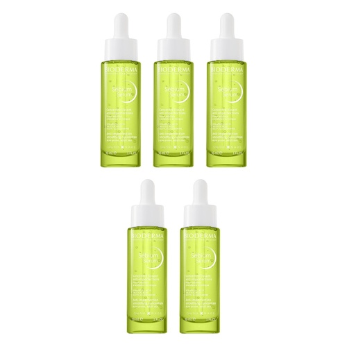 Bioderma Sébium Anti-Blemish Hydrating Serum 30mL Pack of 5
