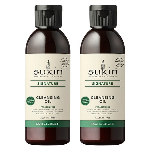 Sukin Signature Natural Cleansing Oil 125mL Pack of 2