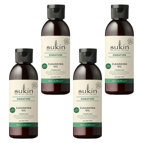 Sukin Signature Natural Cleansing Oil 125mL Pack of 4