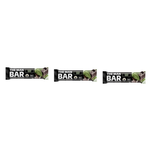 The Man Bar High Protein Choc Mint 50g Pack of 3