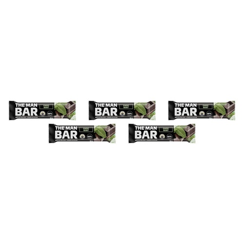 The Man Bar High Protein Choc Mint 50g Pack of 5