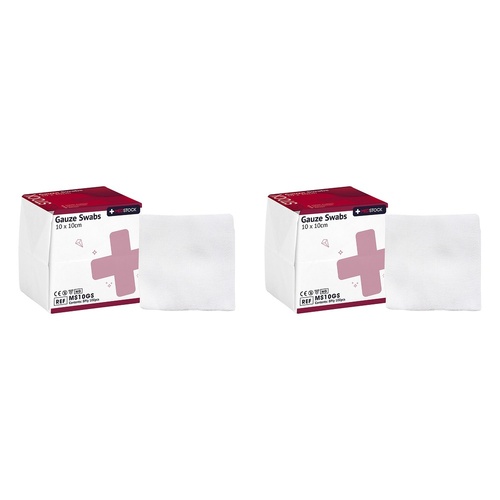 Medstock Gauze Swabs 10cm x 10cm 40 Pack Bundle of 2