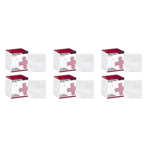 Medstock Gauze Swabs 10cm x 10cm 40 Pack Bundle of 6