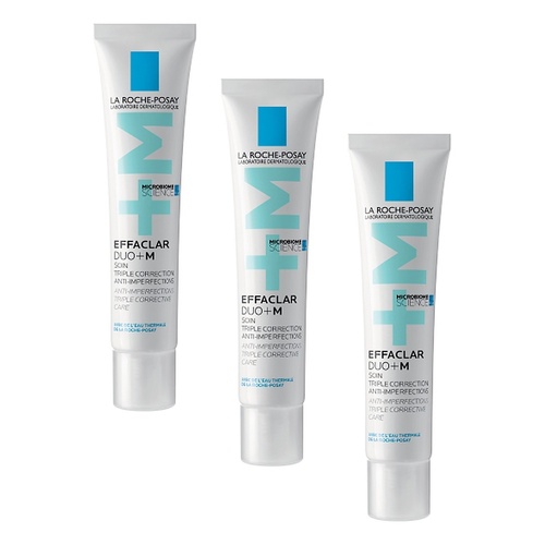 La Roche-Posay Effaclar DUO +M Moisturiser 40mL Pack of 3