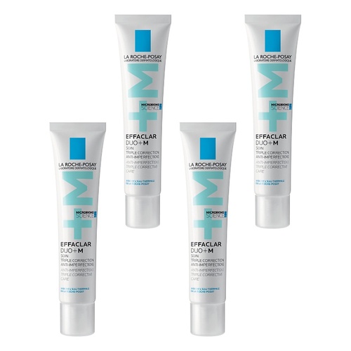 La Roche-Posay Effaclar DUO +M Moisturiser 40mL Pack of 4
