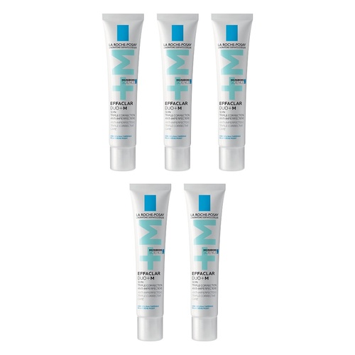 La Roche-Posay Effaclar DUO +M Moisturiser 40mL Pack of 5