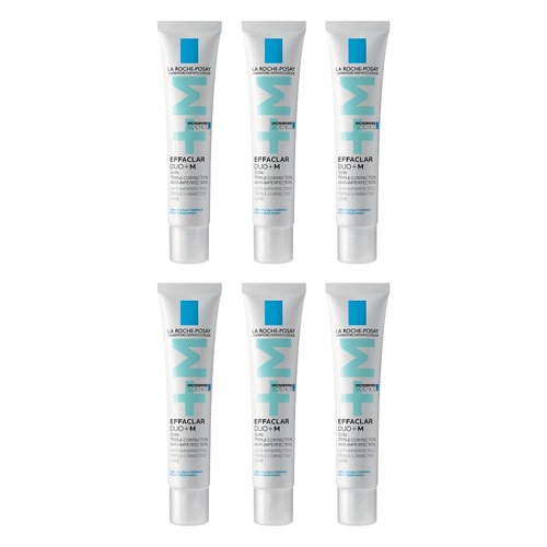 La Roche-Posay Effaclar DUO +M Moisturiser 40mL Pack of 6