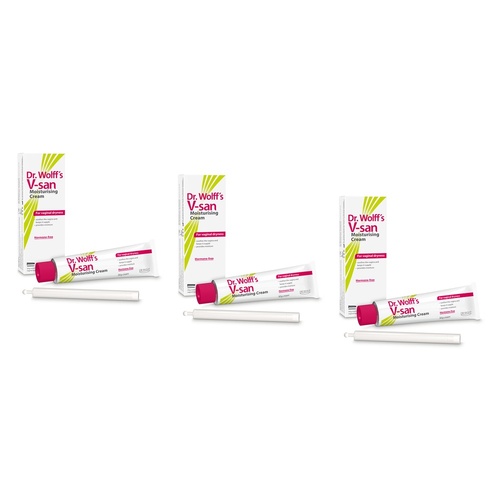 Dr Wolff's V-San Moisturising Cream 50g Pack of 3