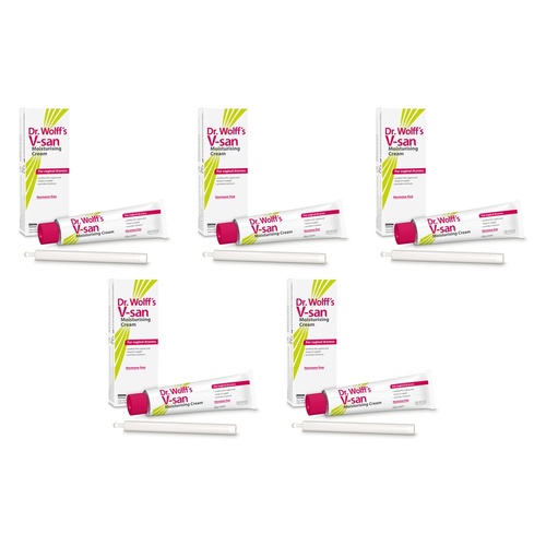 Dr Wolff's V-San Moisturising Cream 50g Pack of 5