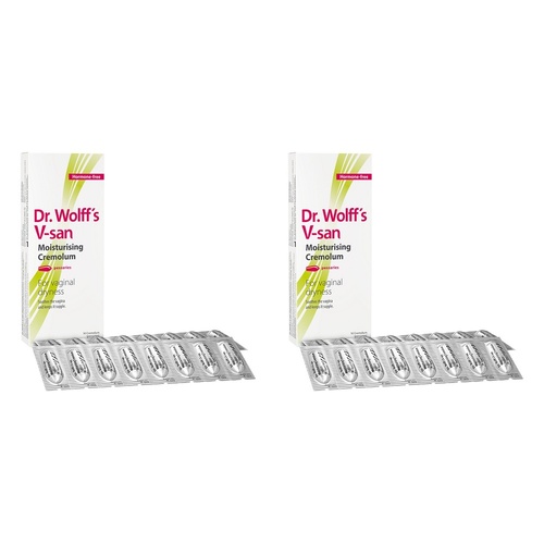 Dr Wolff's V-san Cremolum Vaginal Pessaries Pack of 2
