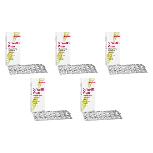 Dr Wolff's V-san Cremolum Vaginal Pessaries Pack of 5