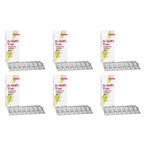 Dr Wolff's V-san Cremolum Vaginal Pessaries Pack of 6