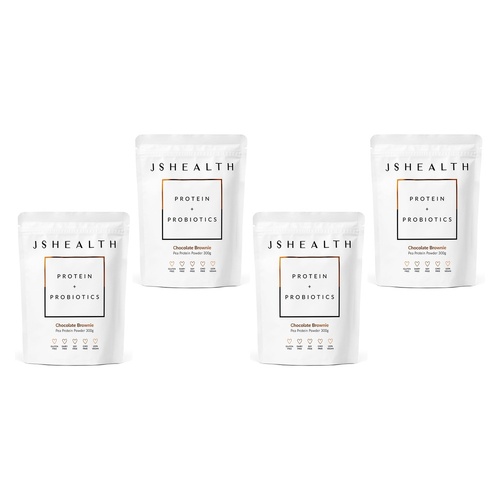 JSHealth Protein + Probiotics Vanilla Bean 300g Pack of 4