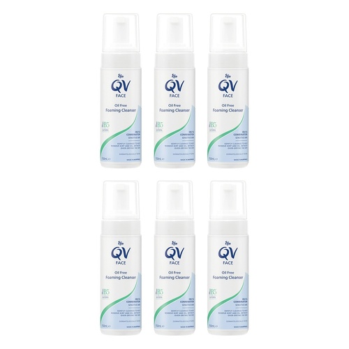 Ego QV Face Oil Free Foaming Cleanser 150mL Pack of 6