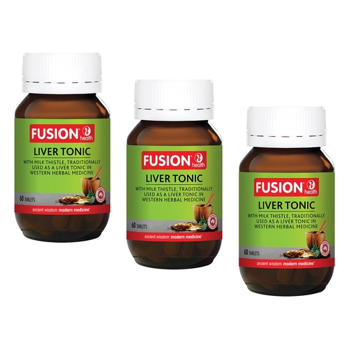 Fusion Health Liver Tonic 60 Tablets Pack of 3