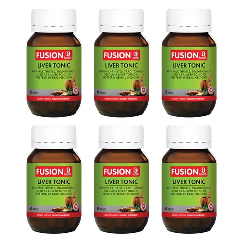 Fusion Health Liver Tonic 60 Tablets Pack of 6