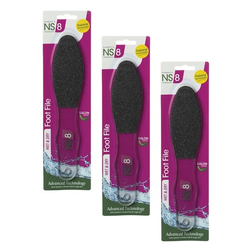 Plunketts NS8 Wet & Dry Foot File Pack of 3