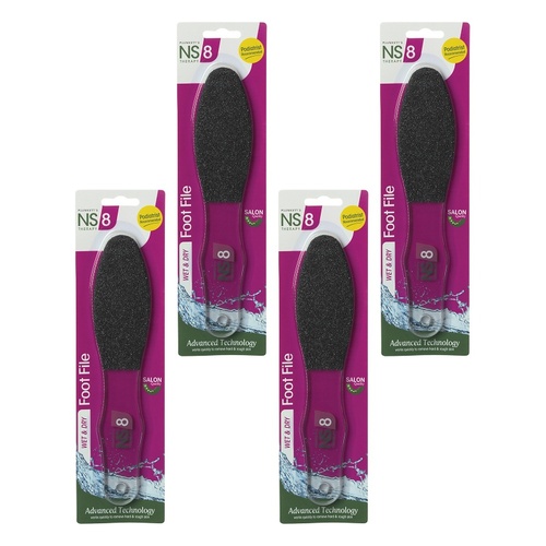 Plunketts NS8 Wet & Dry Foot File Pack of 4
