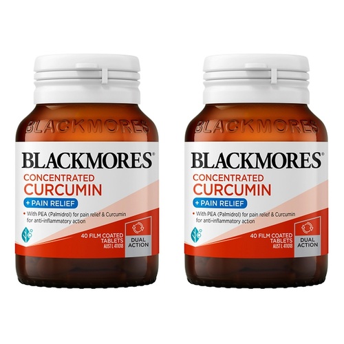 Blackmores Concentrated Curcumin + Pain Relief 40 Tablets Pack of 2