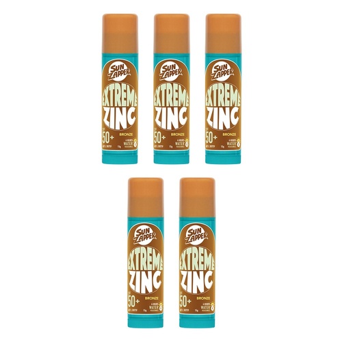 Sun Zapper Extreme Zinc Stick Bronze 15g Pack of 5